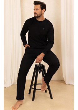 Czarna długa piżama męska 493, Kolor czarny, Rozmiar M, Regina ze sklepu Primodo w kategorii Piżamy męskie - zdjęcie 188303908