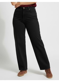 Sinsay - Jeansy wide leg z efektem sprania plus size - czarny ze sklepu Sinsay w kategorii Spodnie damskie - zdjęcie 188304798