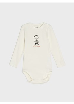 Sinsay - Bawełniane body z nadrukiem Le Petit Nicolas - kremowy ze sklepu Sinsay w kategorii Body niemowlęce - zdjęcie 188304886