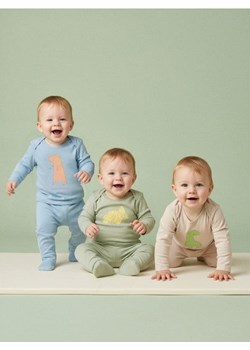 Sinsay - Bawełniane body z nadrukiem 3 pack - kremowy ze sklepu Sinsay w kategorii Body niemowlęce - zdjęcie 188304909