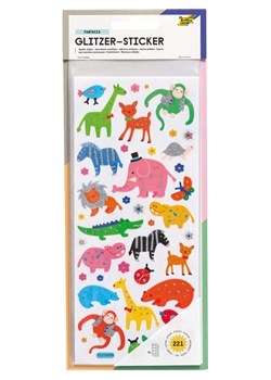 folia PAPER Brokatowe naklejki "Fantasia" w różnych kolorach - 23 x 10 cm ze sklepu Limango Polska w kategorii Zabawki - zdjęcie 188305839