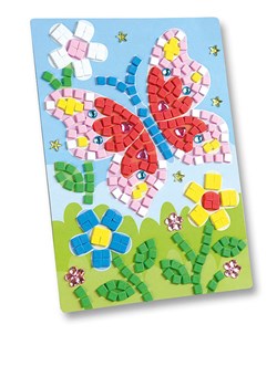 folia PAPER Zestaw mozaiki "Butterfly" z gumy piankowej - 3+ ze sklepu Limango Polska w kategorii Zabawki - zdjęcie 188306167
