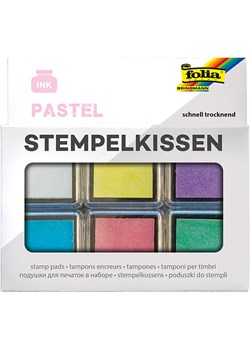 folia PAPER Poduszeczki (6 szt.) "Pastels" w różnych kolorach do tuszu ze sklepu Limango Polska w kategorii Zabawki - zdjęcie 188306278