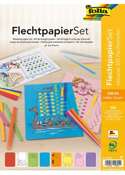 folia PAPER Papier-plecionka (24 szt.) ze wzorem - A4 ze sklepu Limango Polska w kategorii Akcesoria biurowe - zdjęcie 188306509