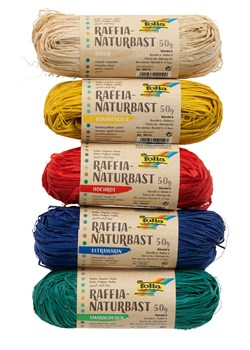 folia PAPER Naturalna rafia w różnych kolorach - 5 x 50 g ze sklepu Limango Polska w kategorii Zabawki - zdjęcie 188306707