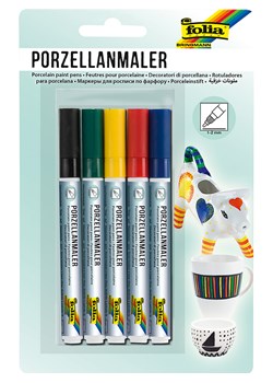 folia PAPER Markery (5 szt.) w różnych kolorach do porcelany ze sklepu Limango Polska w kategorii Zabawki - zdjęcie 188306708