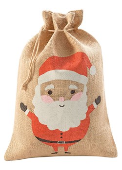 folia PAPER Worek jutowy w kolorze beżowo-czerwonym - 35 x 25 cm ze sklepu Limango Polska w kategorii Zabawki - zdjęcie 188307039