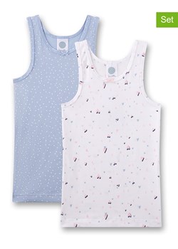 Sanetta Podkoszulki (2 szt.) w kolorze błękitnym i białym ze sklepu Limango Polska w kategorii Podkoszulki dziecięce - zdjęcie 188308706