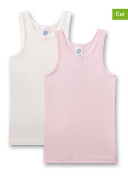 Sanetta Podkoszulki (2 szt.) w kolorze białym i jasnoróżowym ze sklepu Limango Polska w kategorii Podkoszulki dziecięce - zdjęcie 188308709