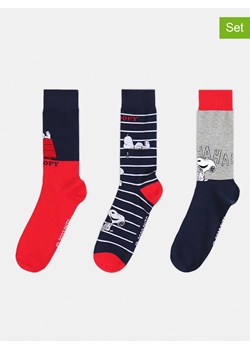admas Skarpety (3 pary) w kolorze czerwono-granatowym ze sklepu Limango Polska w kategorii Skarpetki męskie - zdjęcie 188308826