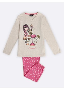 SANTORO London Piżama "Santoro Gorjuss" w kolorze kremowo-różowym ze sklepu Limango Polska w kategorii Piżamy dziecięce - zdjęcie 188308888