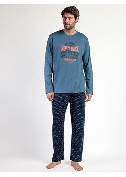 admas Piżama "Road race" w kolorze niebiesko-granatowym ze sklepu Limango Polska w kategorii Piżamy męskie - zdjęcie 188309119