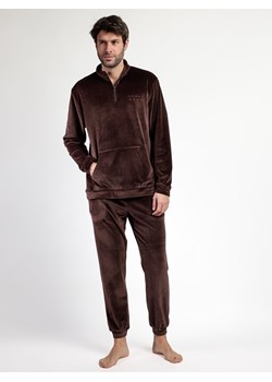 admas Piżama "Admas home" w kolorze ciemnobrązowym ze sklepu Limango Polska w kategorii Piżamy męskie - zdjęcie 188309207