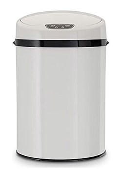 Echtwerk Kosz łazienkowy w kolorze białym z czujnikiem - 9 l ze sklepu Limango Polska w kategorii Kosze na śmieci - zdjęcie 188309558