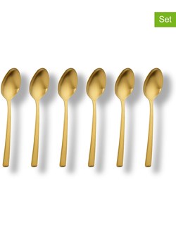 Echtwerk Łyżeczki (6 szt.) "Avelino" w kolorze złotym - dł. 14 cm ze sklepu Limango Polska w kategorii Sztućce - zdjęcie 188309658