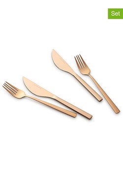 Echtwerk 4-częściowy zestaw sztućców w kolorze brązowym do pizzy ze sklepu Limango Polska w kategorii Sztućce - zdjęcie 188309667