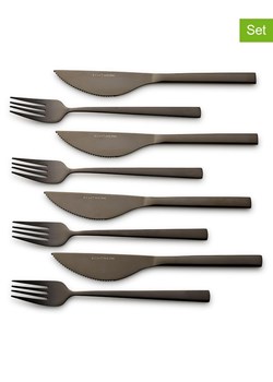 Echtwerk 8-częściowy zestaw sztućców "Bari" w kolorze czarnym do pizzy ze sklepu Limango Polska w kategorii Sztućce - zdjęcie 188309697