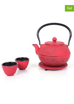 Echtwerk 4-częściowy zestaw w kolorze czerwonym do herbaty - 1,1 l ze sklepu Limango Polska w kategorii Dzbanki i zaparzacze - zdjęcie 188310076