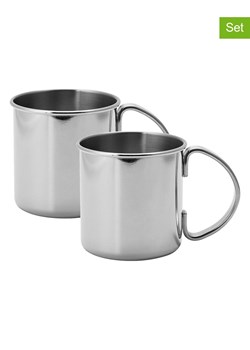Echtwerk Kubki (2 szt.) "Moscow Mule" w kolorze srebrnym do koktajli - 480 ml ze sklepu Limango Polska w kategorii Naczynia - zdjęcie 188310345