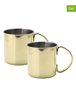 Echtwerk Kubki (2 szt.) "Moscow Mule" w kolorze złotym do koktajli - 480 ml ze sklepu Limango Polska w kategorii Naczynia - zdjęcie 188310348