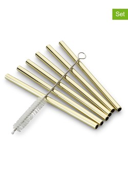 Echtwerk Słomki (6 szt.) w kolorze złotym do picia - wys. 12 cm ze sklepu Limango Polska w kategorii Naczynia - zdjęcie 188310417