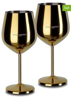 Echtwerk Kieliszki (2 szt.) w kolorze złotym do wina - 500 ml ze sklepu Limango Polska w kategorii Naczynia - zdjęcie 188310447