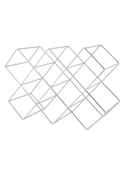 Echtwerk Regał w kolorze srebrnym na wino - 46 x 31 x 16,6 cm ze sklepu Limango Polska w kategorii Naczynia - zdjęcie 188310465