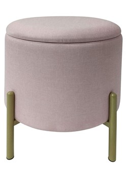 Echtwerk Hocker "Logan" w kolorze jasnoróżowym ze schowkiem - wys. 40 x Ø 36 cm ze sklepu Limango Polska w kategorii Pufy i siedziska - zdjęcie 188310617