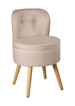 Echtwerk Hocker "Vince" w kolorze kremowym ze schowkiem - wys. 71 x Ø 42 cm ze sklepu Limango Polska w kategorii Pufy i siedziska - zdjęcie 188310666