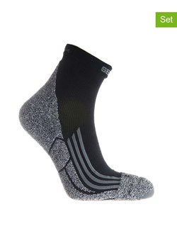 Seger Skarpety funkcyjne (2 pary) w kolorze czarno-szarym ze sklepu Limango Polska w kategorii Skarpetki męskie - zdjęcie 188310699