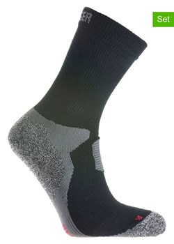 Seger Skarpety funkcyjne (2 pary) "Outdoor Coolmax" w kolorze szaro-czarnym ze sklepu Limango Polska w kategorii Skarpetki męskie - zdjęcie 188310716