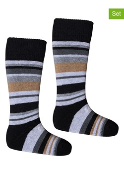 Seger Skarpety (2 pary) "Kids Racer" w kolorze czarno-szarym ze sklepu Limango Polska w kategorii Skarpetki dziecięce - zdjęcie 188310725