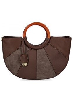 Modna Torebka Damska Kuferek firmy Herisson 275C6017 Czekoladowa ze sklepu PaniTorbalska w kategorii Torebki hobo - zdjęcie 188312207