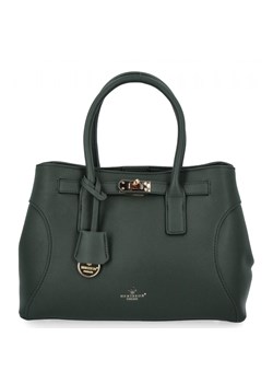 Torebka Damska Kuferek 3 Komory firmy Herisson 275C6016 Butelkowa Zieleń ze sklepu PaniTorbalska w kategorii Kuferki - zdjęcie 188312295