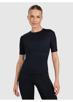 Damska koszulka treningowa 4F 4FWAW25TFTSF1518 - czarna ze sklepu Sportstylestory.com w kategorii Bluzki damskie - zdjęcie 188312886