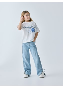 Reserved - T-shirt SmileyWorld® - złamana biel ze sklepu Reserved w kategorii Bluzki dziewczęce - zdjęcie 188313157