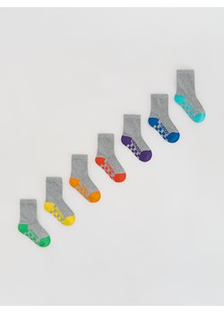 Reserved - Bawełniane skarpety 7 pack - ciemnoszary ze sklepu Reserved w kategorii Skarpetki dziecięce - zdjęcie 188313185