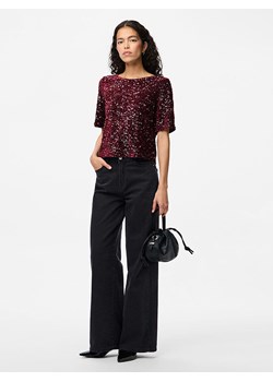 Pieces Top "Kam" w kolorze czerwonym ze sklepu Limango Polska w kategorii Bluzki damskie - zdjęcie 188313855