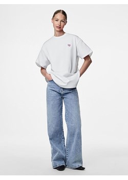 Pieces Koszulka w kolorze białym ze sklepu Limango Polska w kategorii Bluzki damskie - zdjęcie 188314345