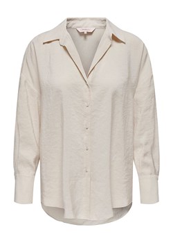 ONLY Carmakoma Bluzka w kolorze beżowym ze sklepu Limango Polska w kategorii Koszule damskie - zdjęcie 188314549