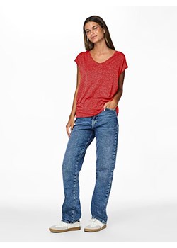 Pieces Koszulka w kolorze czerwonym ze sklepu Limango Polska w kategorii Bluzki damskie - zdjęcie 188314555