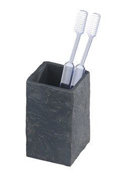 Wenko Kubek łazienkowy  "Slate" w kolorze antracytowym - 6,4 x 10,5 x 6,4 cm ze sklepu Limango Polska w kategorii Dozowniki do mydła - zdjęcie 188316016