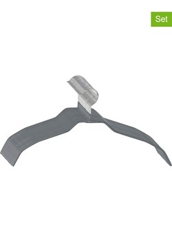 Wenko Wieszaki (20 szt.) "Alessia" w kolorze szarym na ubrania - 41 x 21,5 x 0,5 cm ze sklepu Limango Polska w kategorii Szafy - zdjęcie 188317388