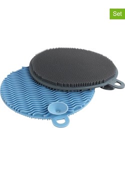 Wenko Silikonowe gąbki (4 szt.) w kolorze szarym i niebieskim do mycia naczyń ze sklepu Limango Polska w kategorii Akcesoria kuchenne - zdjęcie 188318166