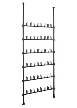 Wenko Teleskopowy regał "Herkules" w kolorze czarnym na buty - 94 x 300 x 9 cm ze sklepu Limango Polska w kategorii Szafy - zdjęcie 188318487