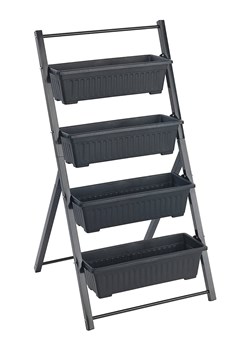 Maximex Podniesiona grządka w kolorze czarnym - 62 x 108 x 56,5 cm ze sklepu Limango Polska w kategorii Doniczki i osłonki - zdjęcie 188318978