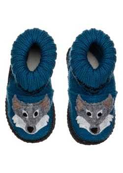 kitz-pichler Bambosze "Wolf" w kolorze niebieskim ze sklepu Limango Polska w kategorii Kapcie dziecięce - zdjęcie 188319737