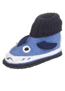 kitz-pichler Filcowe bambosze ''Squalo'' w kolorze niebiesko-białym ze sklepu Limango Polska w kategorii Kapcie dziecięce - zdjęcie 188319847