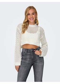 ONLY Sweter w kolorze białym ze sklepu Limango Polska w kategorii Swetry damskie - zdjęcie 188320765