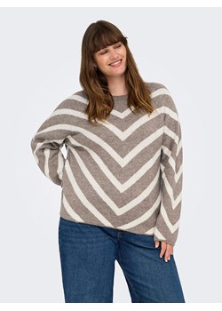 ONLY Sweter w kolorze szarobrązowo-kremowym ze sklepu Limango Polska w kategorii Swetry damskie - zdjęcie 188321077